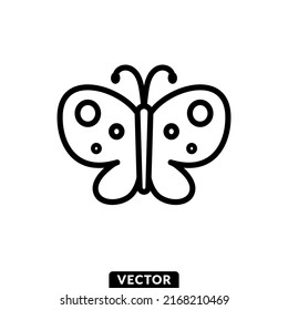 Butterfly, Vector, Icon, Illustration .