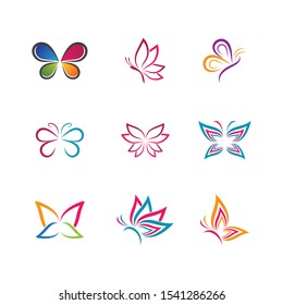 Butterfly vector icon illustration design