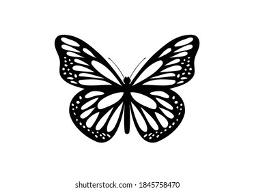 diseño de ilustración de icono de vectores de mariposa