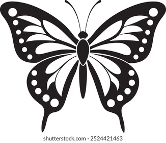 butterfly vector, icon vector illustration, butterfly silhouette of a butterfly isolated on a white background 