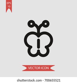 Butterfly vector icon illustration symbol