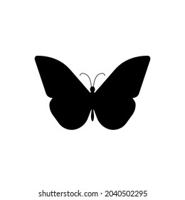 Schmetterling, Vektorsymbol. Insektenillustrationszeichen. Mottensymbol.