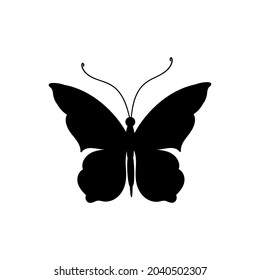 Icono vectorial de mariposa. signo de ilustración de insecto. símbolo de polilla.