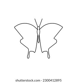 Butterfly vector icon. insect illustration sign. moth symbol.