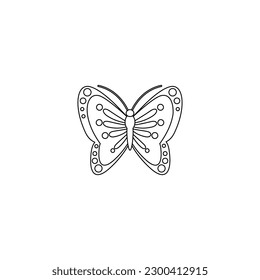 Butterfly vector icon. insect illustration sign. moth symbol.