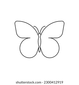Butterfly vector icon. insect illustration sign. moth symbol.