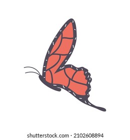 butterfly vector icon isolated flat