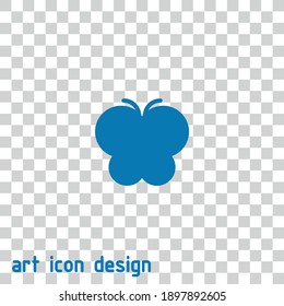 butterfly vector icon on an abstract background