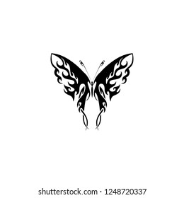 butterfly vector icon. butterfly sign on white background. butterfly icon for web and app