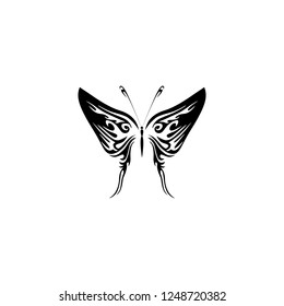 butterfly vector icon. butterfly sign on white background. butterfly icon for web and app