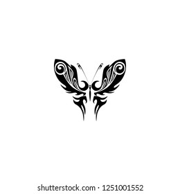 butterfly vector icon. butterfly sign on white background. butterfly icon for web and app