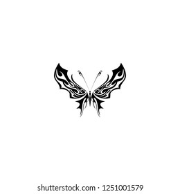 butterfly vector icon. butterfly sign on white background. butterfly icon for web and app