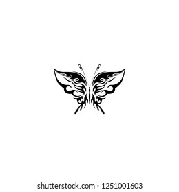 butterfly vector icon. butterfly sign on white background. butterfly icon for web and app