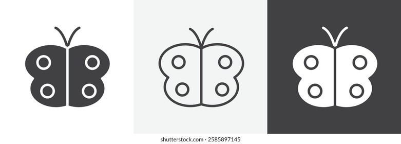 Butterfly vector icons collection graphic designs for ui designs
