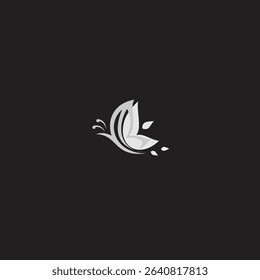 butterfly vector illusion design logo