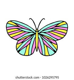 Butterfly vector illustration.