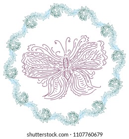 Butterfly. Vector illustration