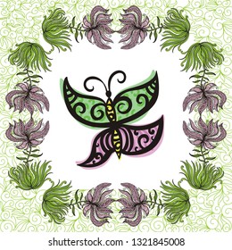 Butterfly. Vector illustration