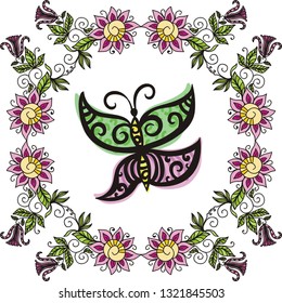 Butterfly. Vector illustration