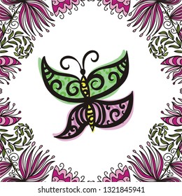 Butterfly. Vector illustration