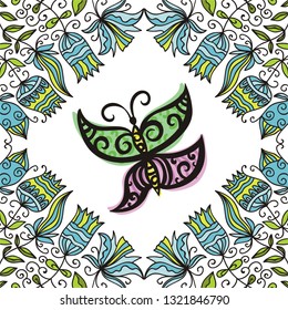 Butterfly. Vector illustration