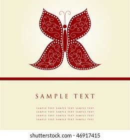 Schmetterling. Vektorgrafik.