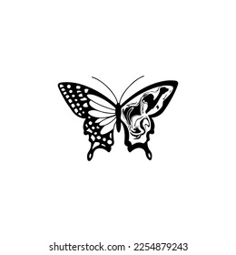 butterfly vector illustration with concept