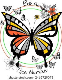 butterfly vector illustration file for printing