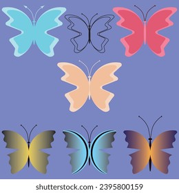 Butterfly Vector Illustration. Graphics Illustration.
