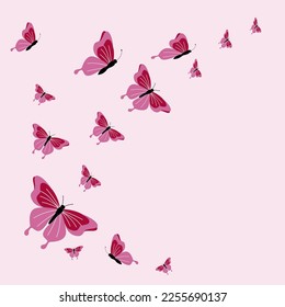 Ilustración vectorial de mariposa. Icono de conjunto de dibujos animados aislados insecto decorativo . Mariposa del conjunto de dibujos animados vectores.