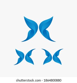 Butterfly vector illustration logo designs template