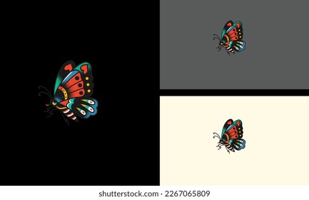 butterfly vector illustration mascot design