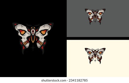 butterfly vector illustration mascot design