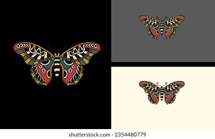 butterfly vector illustration mascot design