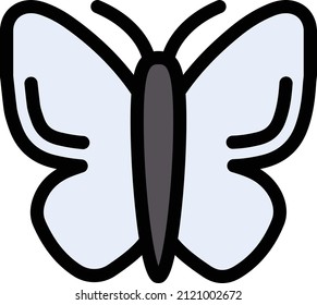 butterfly Vector illustration on a transparent background. Premium quality symbols. Stroke vector icon for concept and graphic design.