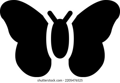 butterfly Vector illustration on a transparent background. Premium quality symmbols. Glyphs vector icons for concept and graphic design.