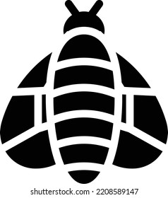 ilustración del vector de mariposa en un fondo transparente. Símbolos de calidad superior. Iconos vectoriales de glifos para diseño de conceptos y gráficos.