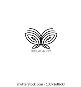Butterfly vector logo. 