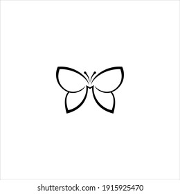 Butterfly vector logo design template.