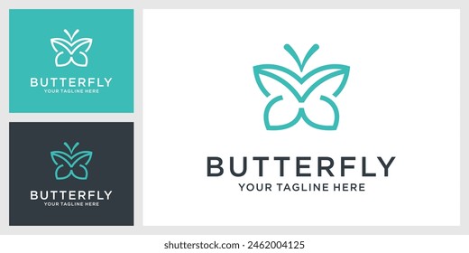 Butterfly vector logo design template