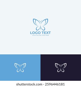 Butterfly vector logo design template
