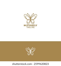 Butterfly vector logo design template