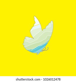 Butterfly vector logo. Butterfly icon. Butterfly illustration