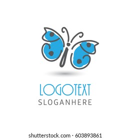 Butterfly vector logo template