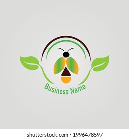Butterfly vector logo template. Beauty salon  sign creative illustration, leaf and natural logo.
