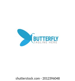 Butterfly vector logo template. Beauty salon - sign creative illustration.