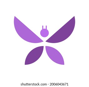 butterfly vector logo template design