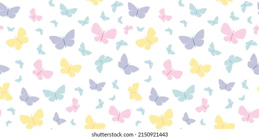 Butterfly vector pattern, repeat background