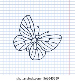 butterfly vector scetch