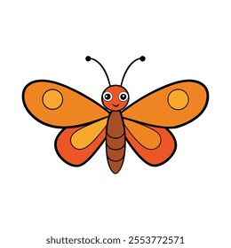 butterfly of a vector silhouette